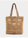 Marks & Spencer Сламена чанта с дръжки Marks & Spencer бежова