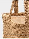 Marks & Spencer Сламена чанта с дръжки Marks & Spencer бежова
