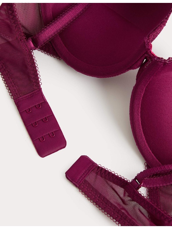 Marks & Spencer Дантелено push-up бюстие Jasmine с костици, (размер A–E) Marks & Spencer розов