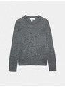 Marks & Spencer Пуловер с V-образно деколте от чист мерино Marks & Spencer сива