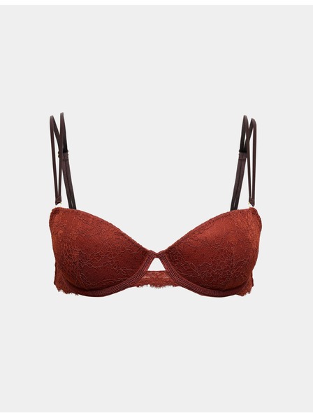 Marks & Spencer Бюстие Ida тип балконе с костици и дантела (A–E) Marks & Spencer червено