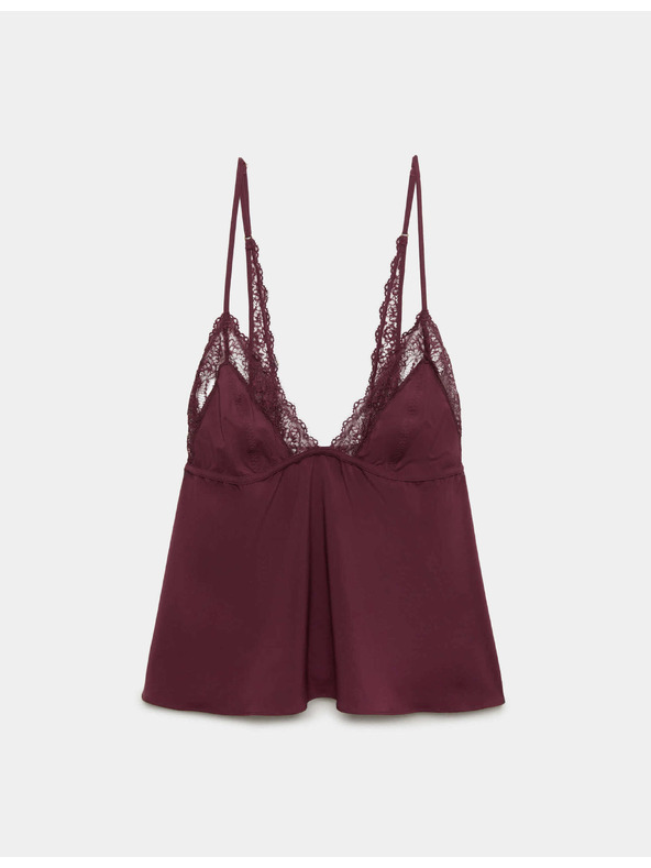 Marks & Spencer Дантелена нощница Clara Papertouch Marks & Spencer червено