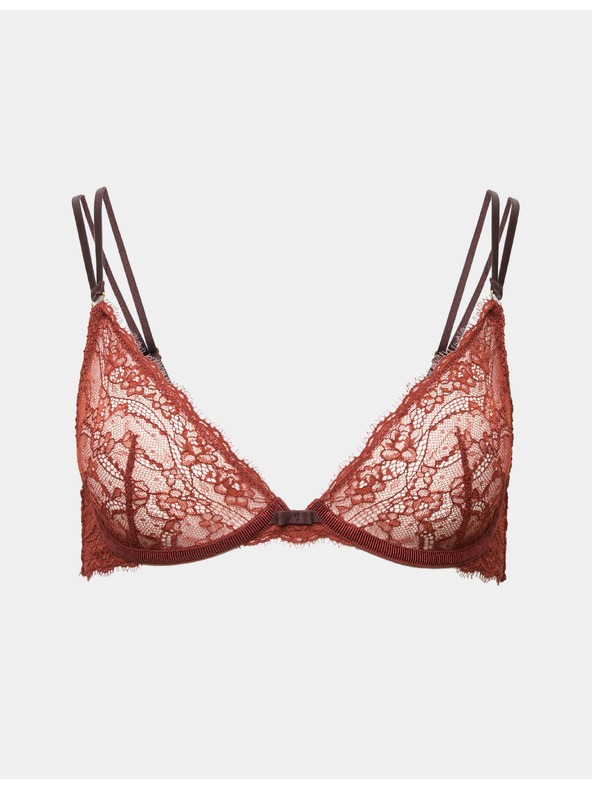 Marks & Spencer Дантелено деколте бюстие Ida с костици, размер A–E Marks & Spencer червено