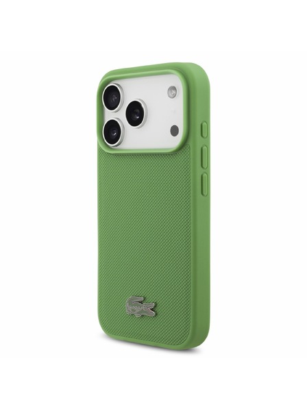 Lacoste Lacoste PVC Iconic Petit Pique Metal Logo MagSafe Задна корица за iPhone 18 Pro Estragon