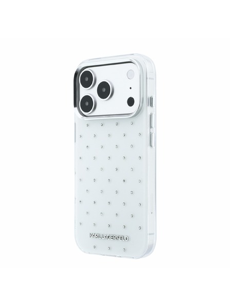 Karl Lagerfeld Karl Lagerfeld IML Rhinestones Allover Magsafe Задна корица за iPhone 18 Pro Max White