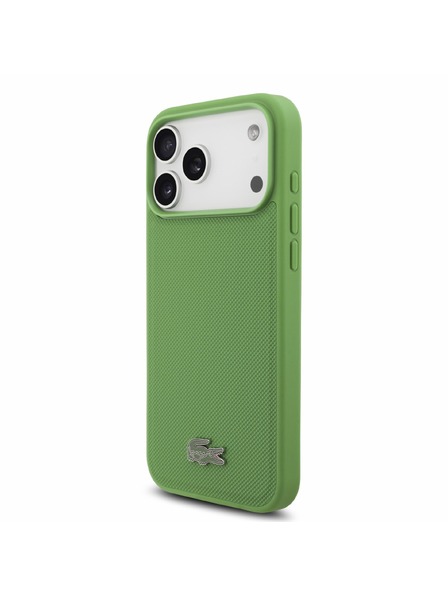 Lacoste Lacoste PVC Iconic Petit Pique Metal Logo MagSafe Задна корица за iPhone 18 Pro Max Estragon