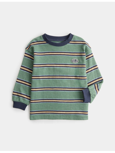 Marks & Spencer Райеден топ с текстура, от чист памук (2–8 години) Marks & Spencer зелена
