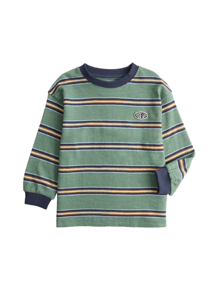 Marks & Spencer Райеден топ с текстура, от чист памук (2–8 години) Marks & Spencer зелена