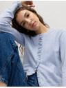 Marks & Spencer Кардиган от въздушна прежда и тесен крой Marks & Spencer син