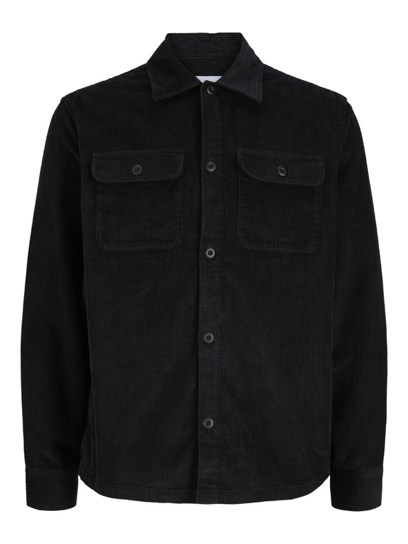 Jack & Jones Велветна риза черна