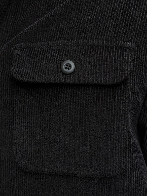 Jack & Jones Велветна риза черна