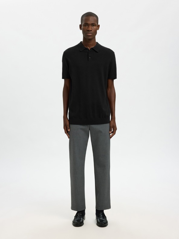 SELECTED Мъжко polo тениска SELECTED черна