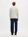 SELECTED Мъжки структуриран пуловер light grey