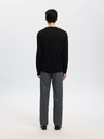 SELECTED Мъжки merino пуловер черен