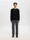 SELECTED Мъжки merino пуловер черен