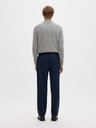 SELECTED Мъжки пуловер със цип у врата grey melange