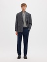 SELECTED Мъжки пуловер със цип у врата grey melange
