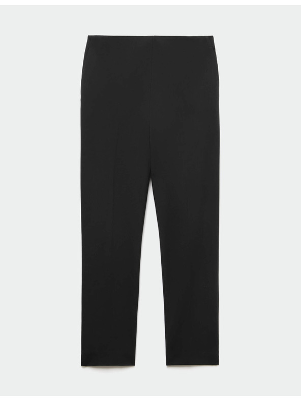 Marks & Spencer Панталони тесен крой с преди плисе Marks & Spencer черни