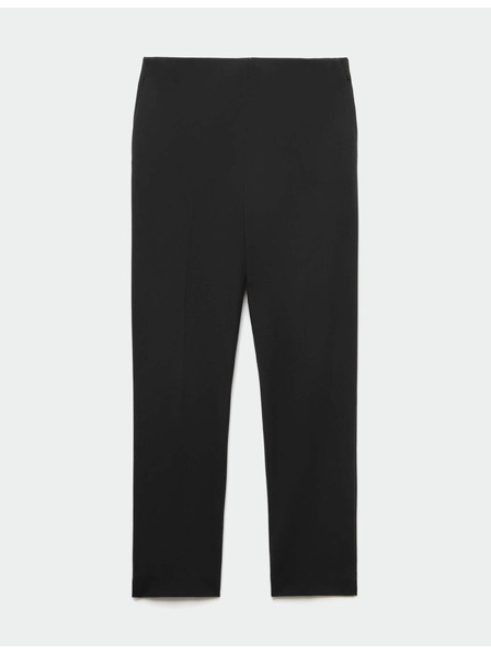 Marks & Spencer Панталони тесен крой с преди плисе Marks & Spencer черни