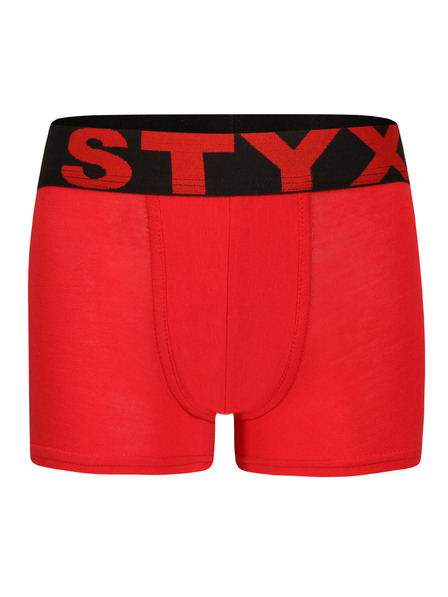 Styx Детски боксерки Styx спортивен еластик червени