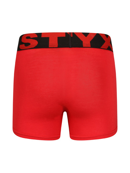 Styx Детски боксерки Styx спортивен еластик червени