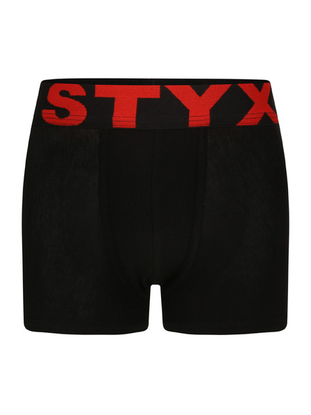 Styx Детски боксерки Styx спортна гума черни
