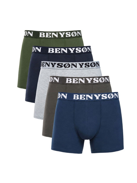Benysøn Комплект от пет - мъжки боксерки Benysøn многоцветни