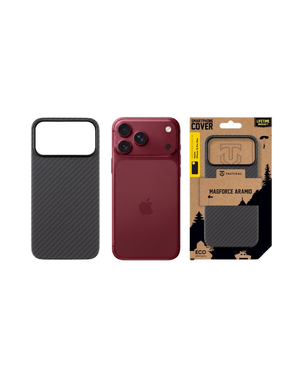 Tactical Tactical MagForce Aramid Калъф за Apple iPhone 18 Pro Max Black