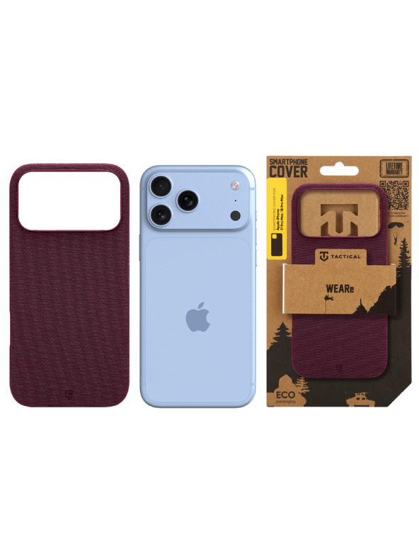 Tactical Tactical MagForce WEARe Калъф за Apple iPhone 17 Pro Max/18 Pro Max Burgundy