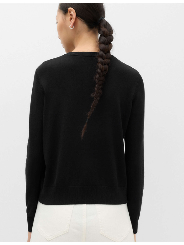 Marks & Spencer Кардиган с копчета и кръгло деколте Marks & Spencer черен