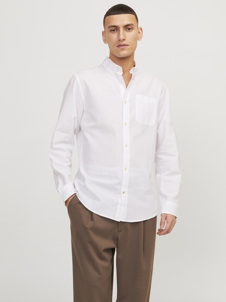 Jack & Jones Мъжка риза JJEoxford бяла