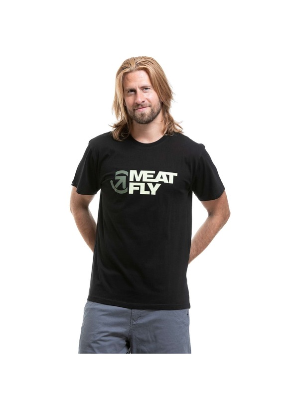 Meatfly Мъжка тениска Meatfly Revital Black / Green