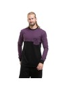 Meatfly Meatfly мъжка тениска с дълъг ръкав Harvey Deep Purple / Black