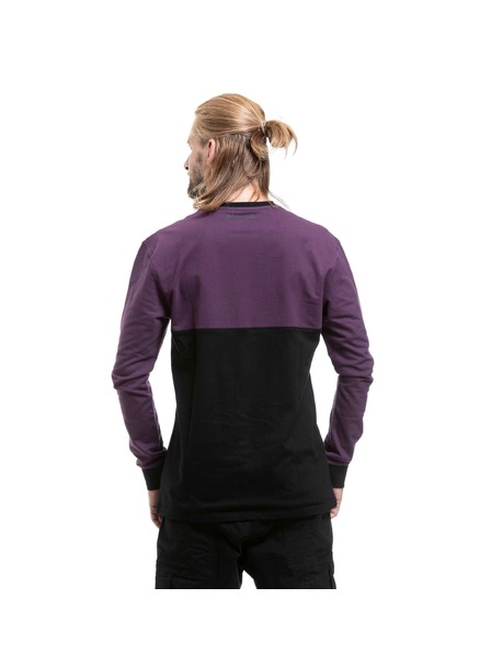 Meatfly Meatfly мъжка тениска с дълъг ръкав Harvey Deep Purple / Black