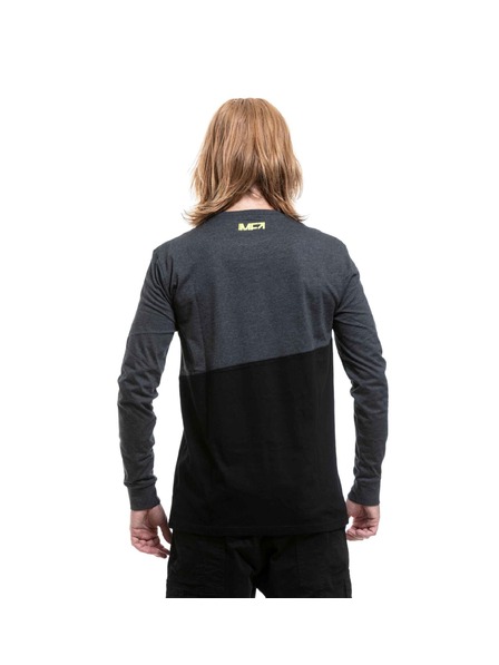 Meatfly Meatfly мъжка тениска с дълъг ръкав Judgement Charcoal Heather / Black