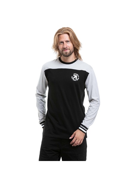 Meatfly Meatfly мъжка тениска с дълъг ръкав Judgement Quiet Gray / Black