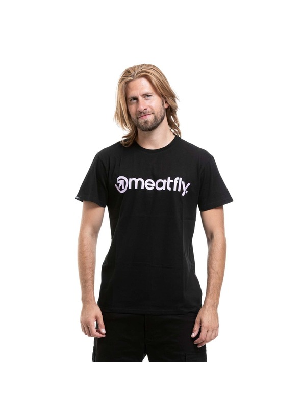 Meatfly Мъжка тениска Meatfly MF Logo Lila / Black