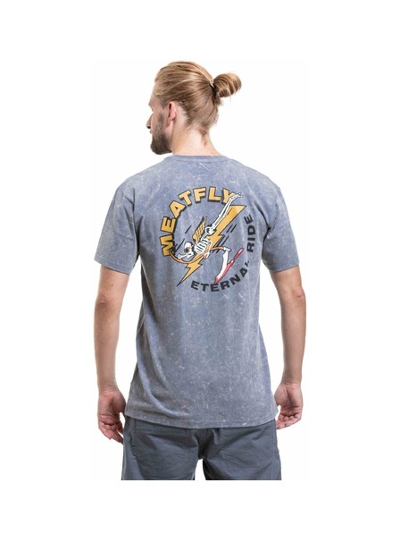 Meatfly Мъжка тениска Meatfly Eternal Pewter Acid Wash