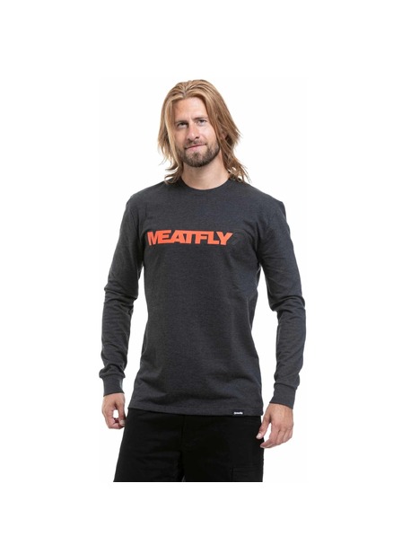Meatfly Мъжка тениска с дълъг ръкав Meatfly Longex Charcoal Heather