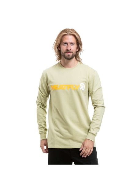 Meatfly Мъжка тениска с дълъг ръкав Meatfly Longex Olive Light
