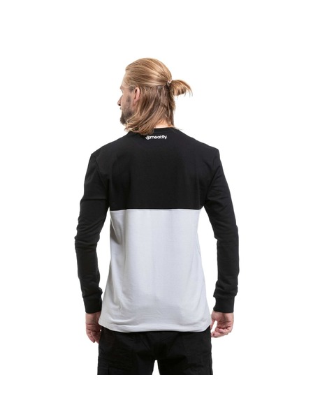 Meatfly Мъжка тениска с дълъг ръкав Meatfly Harvey Black / Quiet Gray