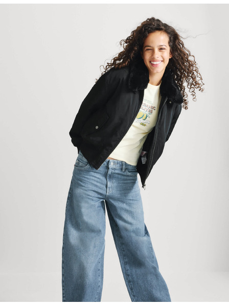 Marks & Spencer Бомбер яке с яка от изкуствен косъм, с технология Stormwear™ (6–16 години) Marks & Spencer черен