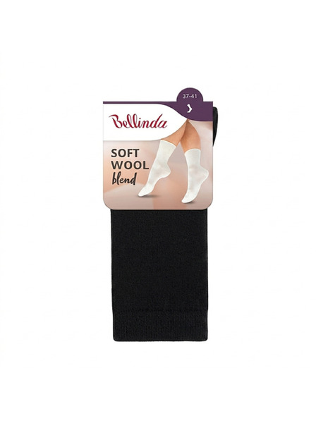 Bellinda SOFT WOOL SOCKS - Дамски вълнени чорапи - черен