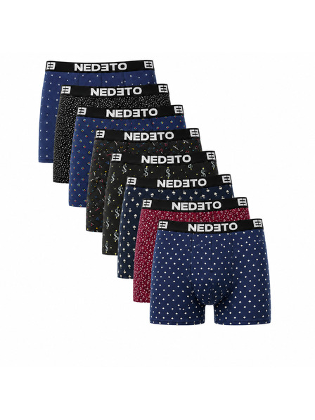 Nedeto Комплект от осем - мъжки боксерки Nedeto многоцветни