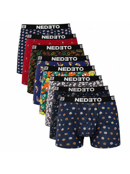Nedeto Комплект от осем - мъжки боксерки Nedeto многоцветни