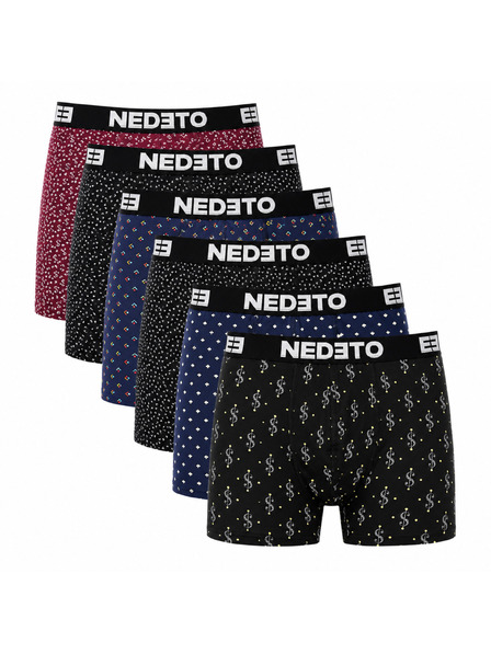 Nedeto Комплект от шест - мъжки боксерки Nedeto многоцветни