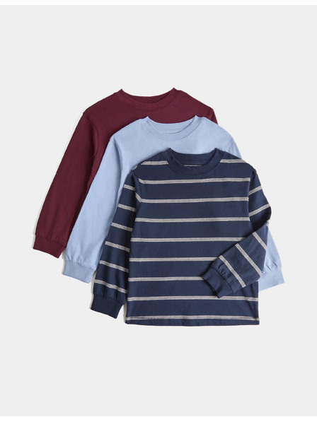 Marks & Spencer Топове от чист памук, пакет от 3 бр. (2–8 години) Marks & Spencer военноморска синя