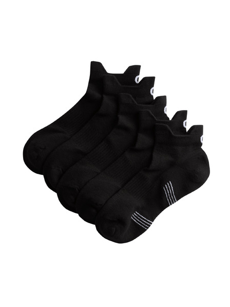 Marks & Spencer Пружинни къси спортни чорапи Trainer Liners™ с технология Cool & Fresh™, пакет от 5 чифта Marks & Spencer черна